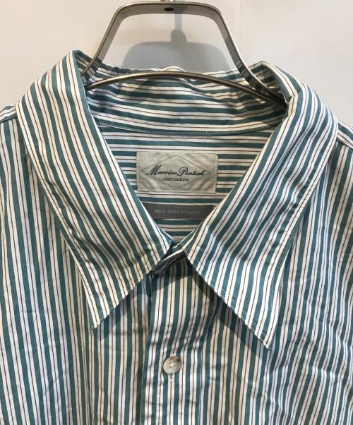 Marvine Pontiak Shirt Makers（マーヴィンポンティアックシャツメイカーズ）Marvine Pontiak Shirt Makers (マーヴィンポンティアックシャツメイカーズ) Regular Collar 3 Button SH　MPSM-1901S ブルー サイズ:Freeの古着・服飾アイテム