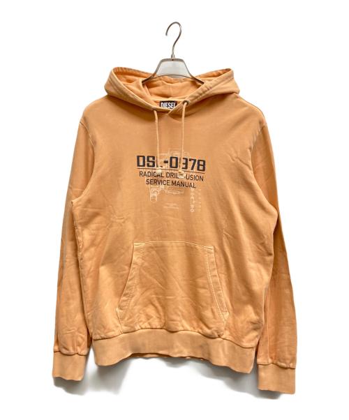 DIESEL（ディーゼル）DIESEL (ディーゼル) S-GIRK-HOOD-B3 オレンジ サイズ:Lの古着・服飾アイテム