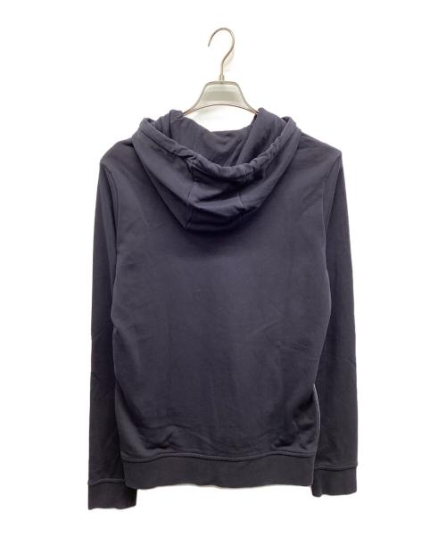 ARMANI EXCHANGE（アルマーニ エクスチェンジ）ARMANI EXCHANGE (アルマーニ エクスチェンジ) スクエアグラフィックロゴデザイン スウェットパーカ ネイビー サイズ:Sの古着・服飾アイテム