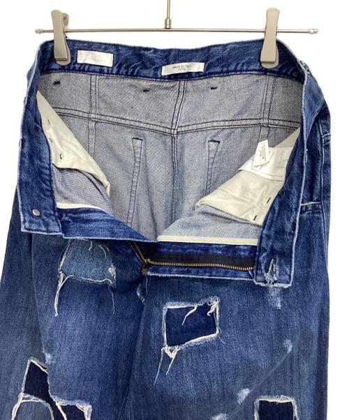 CellarDoor（セラードアー）CellarDoor (セラードアー) PATCH WIDE DENIM インディゴ サイズ:Ｌの古着・服飾アイテム