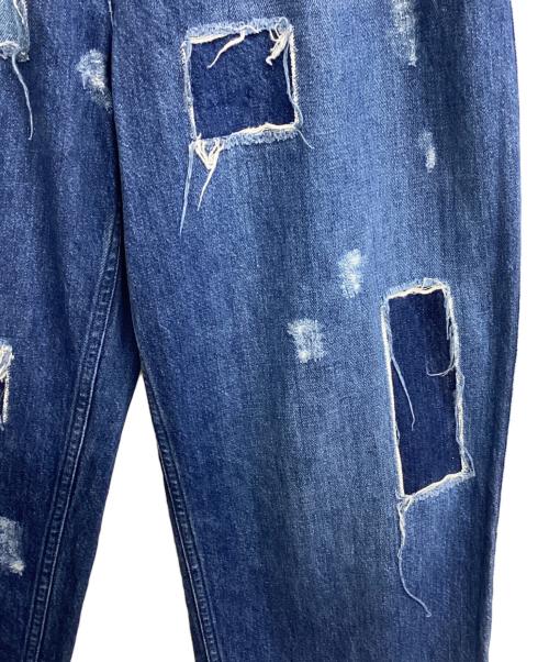 CellarDoor（セラードアー）CellarDoor (セラードアー) PATCH WIDE DENIM インディゴ サイズ:Ｌの古着・服飾アイテム