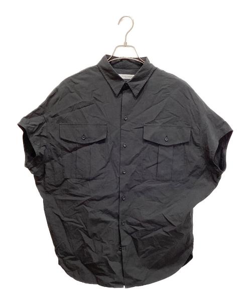 journal standard luxe（ジャーナルスタンダード ラックス）JOURNAL STANDARD LUXE (ジャーナルスタンダード ラックス) CLダンプ ミリタリーシャツ ブラック サイズ:FREEの古着・服飾アイテム