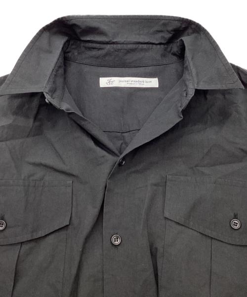 journal standard luxe（ジャーナルスタンダード ラックス）JOURNAL STANDARD LUXE (ジャーナルスタンダード ラックス) CLダンプ ミリタリーシャツ ブラック サイズ:FREEの古着・服飾アイテム