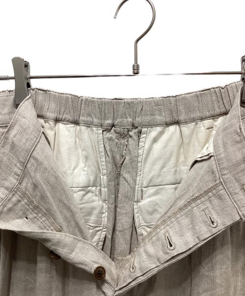 nest Robe confect（ネストローブコンフェクト）nest robe CONFECT (ネストローブコンフェクト) リネンオックス イージートラウザーズ ベージュ サイズ:3の古着・服飾アイテム