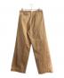 AURALEE (オーラリー) WASHED FINX CHINO ONE-TUCK PANTS ブラウン サイズ:4：27000円