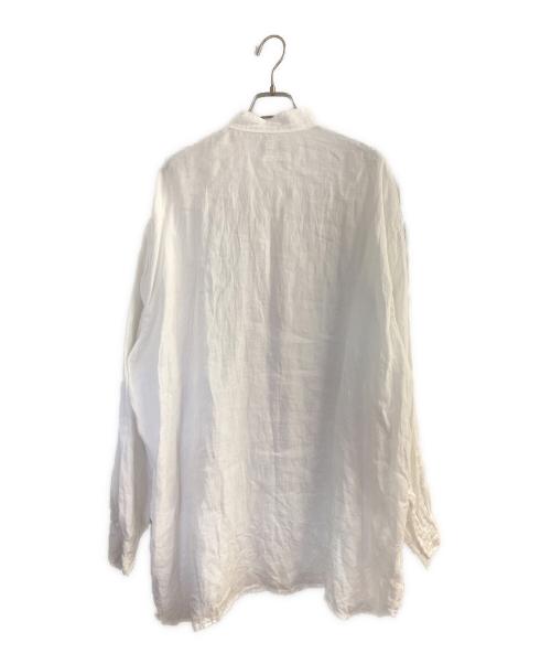 COMOLI（コモリ）COMOLI (コモリ) リネンWクロス プルオーバーシャツ ホワイト サイズ:3の古着・服飾アイテム