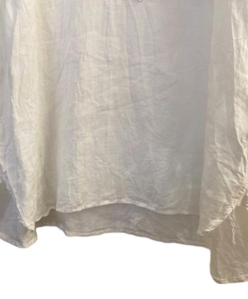 COMOLI（コモリ）COMOLI (コモリ) リネンWクロス プルオーバーシャツ ホワイト サイズ:3の古着・服飾アイテム