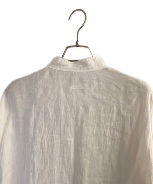 COMOLI（コモリ）COMOLI (コモリ) リネンWクロス プルオーバーシャツ ホワイト サイズ:3の古着・服飾アイテム