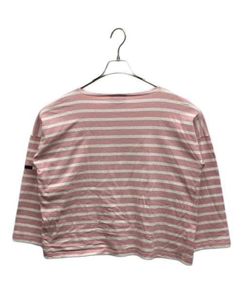 Le minor（ルミノア）Le minor (ルミノア) ボーダーバスクシャツ ピンク サイズ:Freeの古着・服飾アイテム