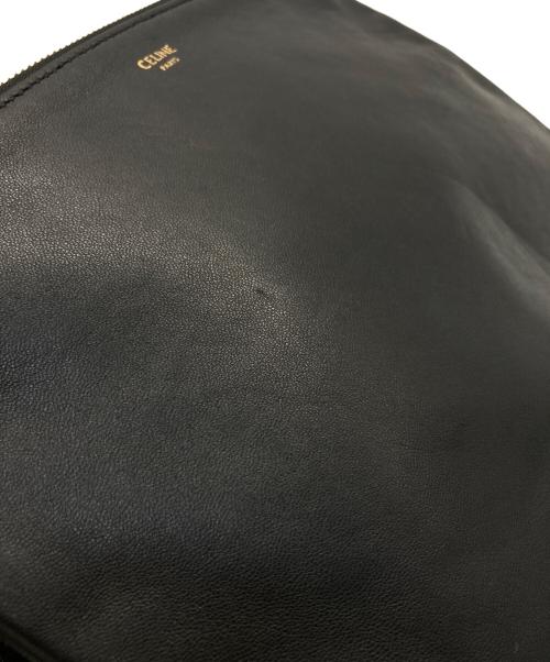 CELINE（セリーヌ）CELINE (セリーヌ) トリオ ラージ ショルダーバッグ ブラックの古着・服飾アイテム