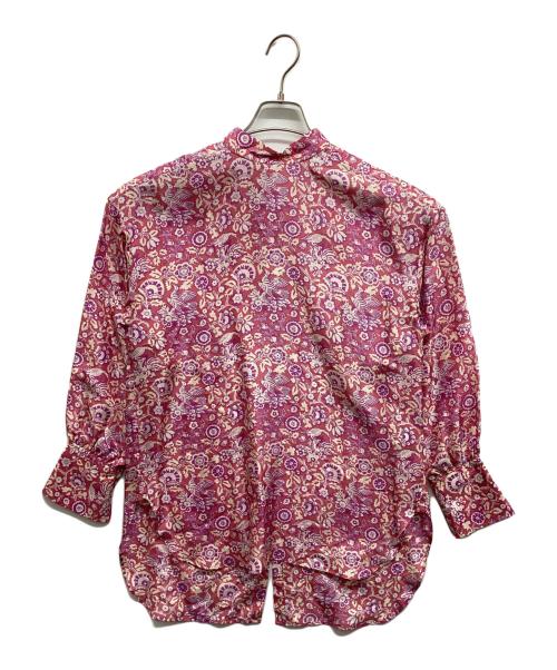 SOULEIADO（ソレイアード）SOULEIADO (ソレイアード) シルクプリントチュニックシャツ ピンク サイズ:36 未使用品の古着・服飾アイテム