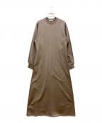 CINOHチノ）の古着「COTTON JERSEY DRESS」｜グレージュ