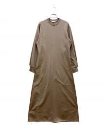 CINOH（チノ）の古着「COTTON JERSEY DRESS」｜グレージュ