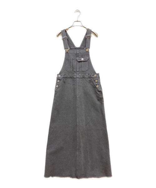 upper hights（アッパーハイツ）upper hights (アッパーハイツ) オーバーオールスカート ダークグレーの古着・服飾アイテム