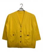 Diagramダイアグラム）の古着「メリノウールニットカーディガン」｜イエロー