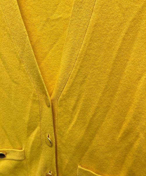 Diagram（ダイアグラム）Diagram (ダイアグラム) メリノウールニットカーディガン イエロー サイズ:36の古着・服飾アイテム