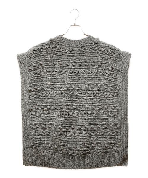 pheeta（フィータ）pheeta (フィータ) Clara ニットベスト グレー サイズ:記載なしの古着・服飾アイテム