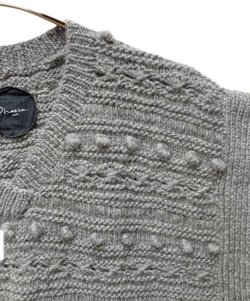 pheeta（フィータ）pheeta (フィータ) Clara ニットベスト グレー サイズ:記載なしの古着・服飾アイテム