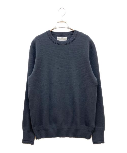 AK+1（エーケーワン）AK+1 (エーケーワン) ミラノリブクルーニット チャコールグレー サイズ:FREE 未使用品の古着・服飾アイテム