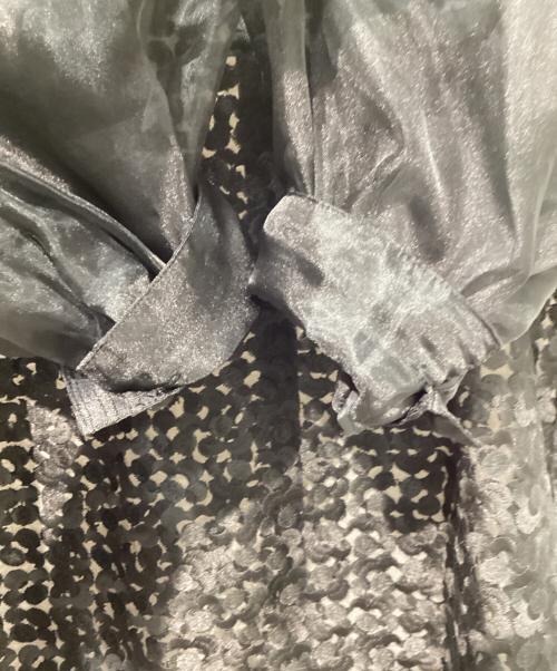Demi-Luxe Beams（デミルクス ビームス）Demi-Luxe Beams (デミルクス ビームス) エンブロイダリー パフスリーブ ブラウス ブラック サイズ:38 未使用品の古着・服飾アイテム