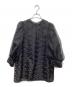 Demi-Luxe Beams（デミルクス ビームス）の古着「エンブロイダリー パフスリーブ ブラウス」｜ブラック
