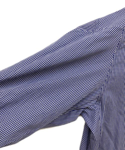 support surface（サポートサーフェス）support surface (サポートサーフェス) EFFE BEAMS (エッフェ ビームス) ギンガムチェックシャツワンピース ブルーの古着・服飾アイテム