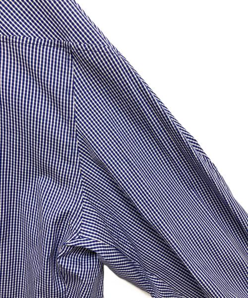 support surface（サポートサーフェス）support surface (サポートサーフェス) EFFE BEAMS (エッフェ ビームス) ギンガムチェックシャツワンピース ブルーの古着・服飾アイテム