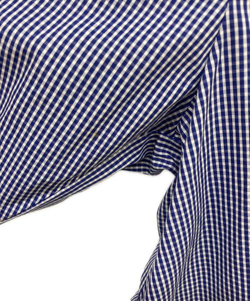 support surface（サポートサーフェス）support surface (サポートサーフェス) EFFE BEAMS (エッフェ ビームス) ギンガムチェックシャツワンピース ブルーの古着・服飾アイテム