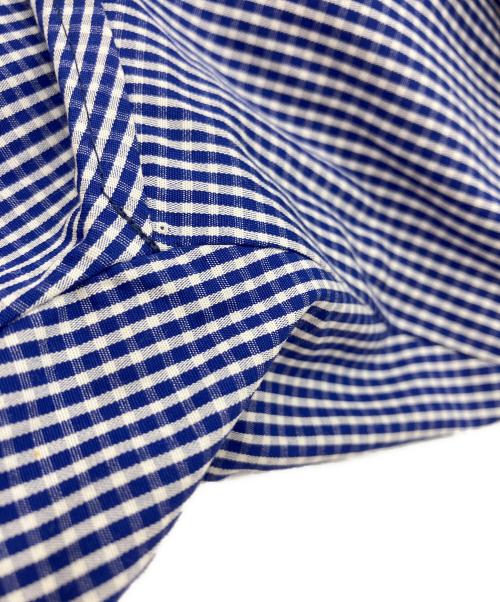 support surface（サポートサーフェス）support surface (サポートサーフェス) EFFE BEAMS (エッフェ ビームス) ギンガムチェックシャツワンピース ブルーの古着・服飾アイテム