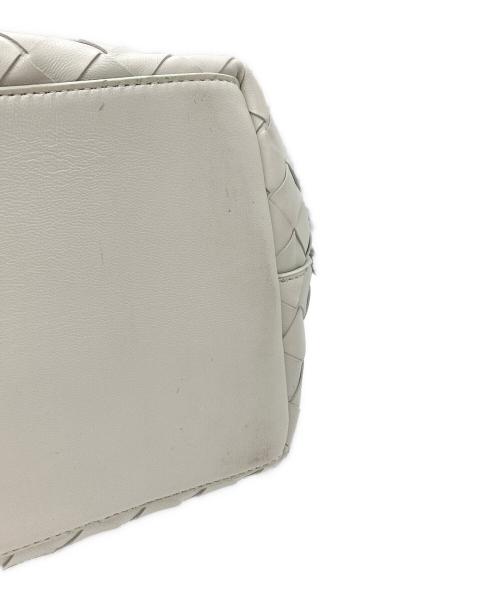 BOTTEGA VENETA（ボッテガベネタ）BOTTEGA VENETA (ボッテガベネタ) トートバッグ ホワイト×グリーンの古着・服飾アイテム