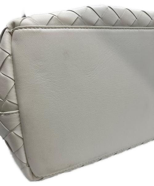 BOTTEGA VENETA（ボッテガベネタ）BOTTEGA VENETA (ボッテガベネタ) トートバッグ ホワイト×グリーンの古着・服飾アイテム