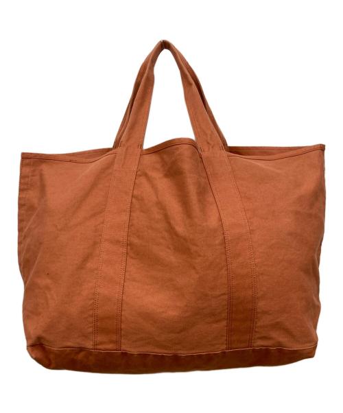 JAMES PERSE（ジェームスパース）JAMES PERSE (ジェームスパース) コットンリネン キャンバストートバッグ オレンジの古着・服飾アイテム