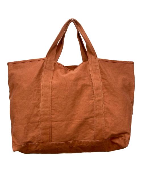 JAMES PERSE（ジェームスパース）JAMES PERSE (ジェームスパース) コットンリネン キャンバストートバッグ オレンジの古着・服飾アイテム