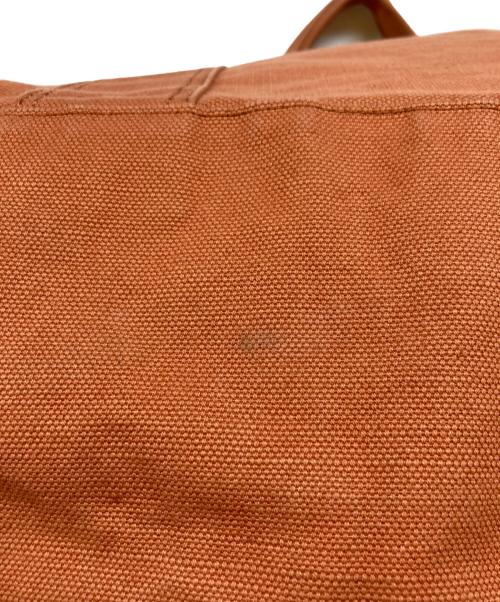 JAMES PERSE（ジェームスパース）JAMES PERSE (ジェームスパース) コットンリネン キャンバストートバッグ オレンジの古着・服飾アイテム