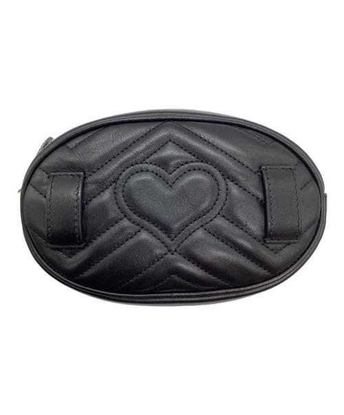 GUCCI（グッチ）GUCCI (グッチ) キルティングベルトバッグ ブラックの古着・服飾アイテム