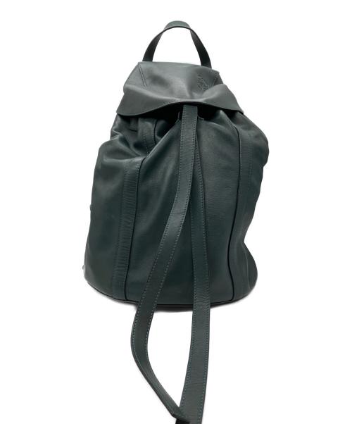 LOEWE（ロエベ）LOEWE (ロエベ) ドローストリングバックパック ダークグリーンの古着・服飾アイテム