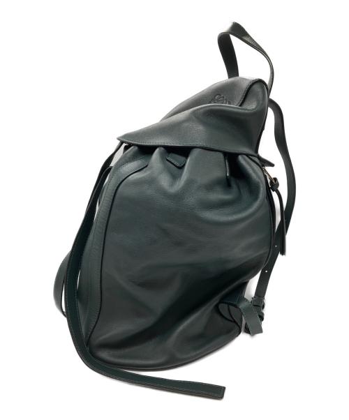 LOEWE（ロエベ）LOEWE (ロエベ) ドローストリングバックパック ダークグリーンの古着・服飾アイテム