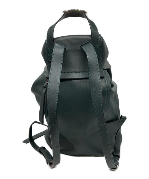 LOEWE（ロエベ）LOEWE (ロエベ) ドローストリングバックパック ダークグリーンの古着・服飾アイテム
