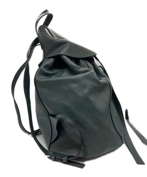 LOEWE（ロエベ）LOEWE (ロエベ) ドローストリングバックパック ダークグリーンの古着・服飾アイテム