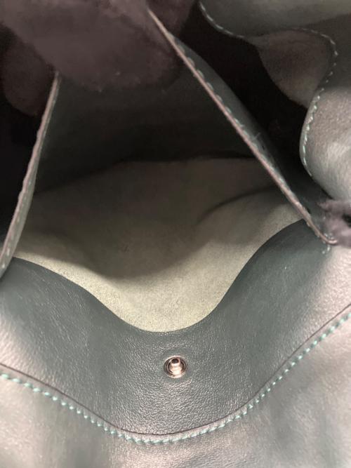 LOEWE（ロエベ）LOEWE (ロエベ) ドローストリングバックパック ダークグリーンの古着・服飾アイテム