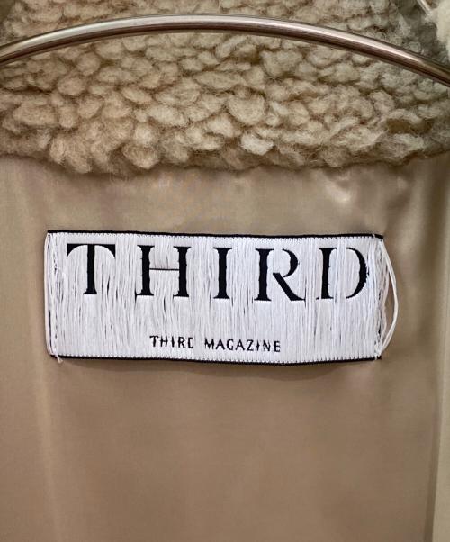 THIRD MAGAZINE（サードマガジン）THIRD MAGAZINE (サードマガジン) ボアミリタリーブルゾン グレージュ サイズ:９の古着・服飾アイテム