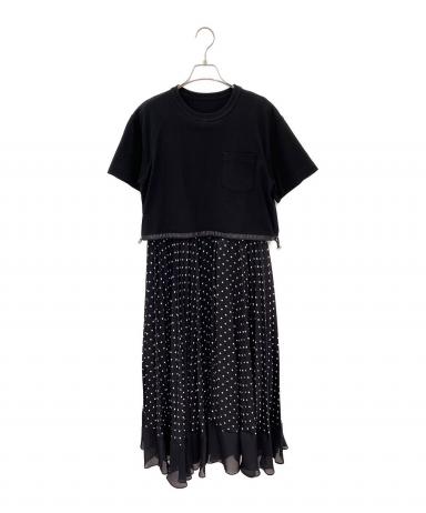 中古・古着通販】sacai (サカイ) Polka Dot Cotton Jersey x Satin