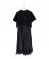 sacai (サカイ) Polka Dot Cotton Jersey x Satin Dress ブラック サイズ:2：40000円