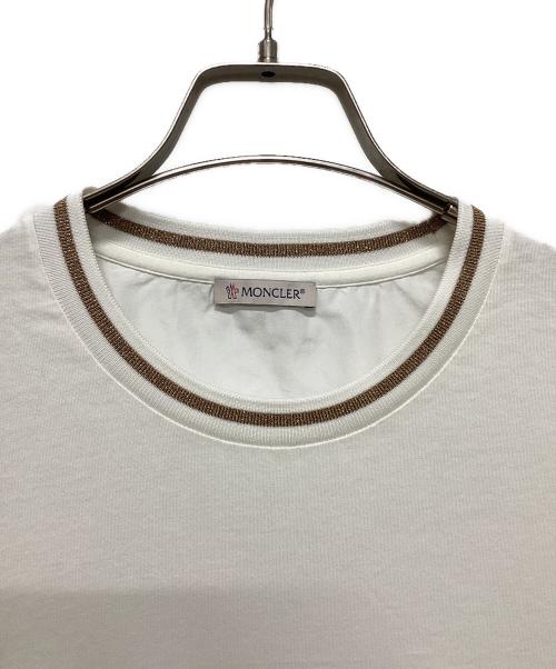 MONCLER（モンクレール）MONCLER (モンクレール) GIROCOLLOTシャツ ホワイト サイズ:Mの古着・服飾アイテム