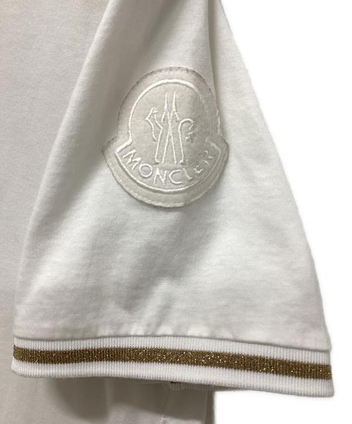 MONCLER（モンクレール）MONCLER (モンクレール) GIROCOLLOTシャツ ホワイト サイズ:Mの古着・服飾アイテム