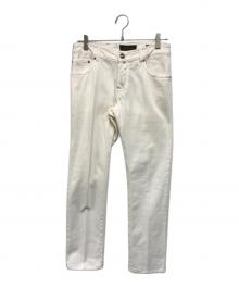 MOORER（ムーレー）の古着「CREDI-DRL スリムフィットパンツ」｜ホワイト