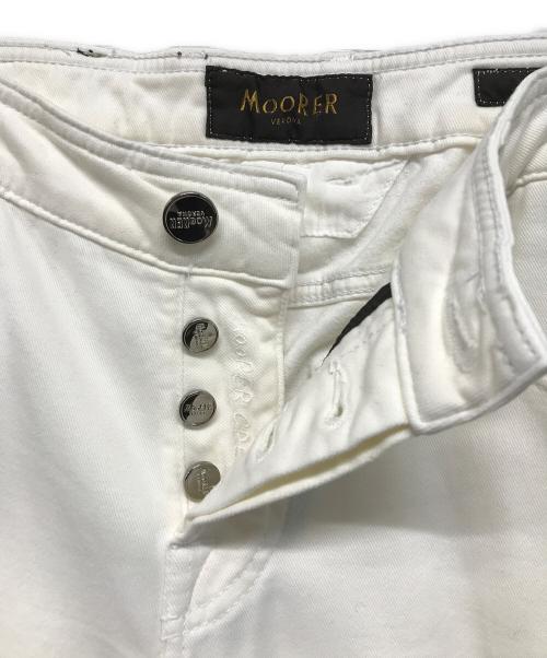 MOORER（ムーレー）MOORER (ムーレー) CREDI-DRL スリムフィットパンツ ホワイト サイズ:76cm (W30)の古着・服飾アイテム
