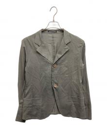 yohji yamamoto+noir（ヨウジヤマモトプリュスノアール）の古着「コットンシアー2Bジャケット」｜グレー