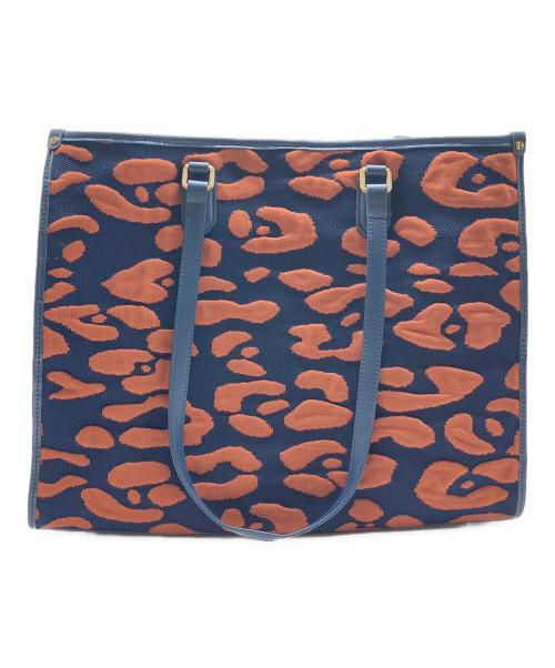 MY BEST BAG（マイベストバック）MY BEST BAG (マイベストバック) パターントートバッグ ネイビーの古着・服飾アイテム