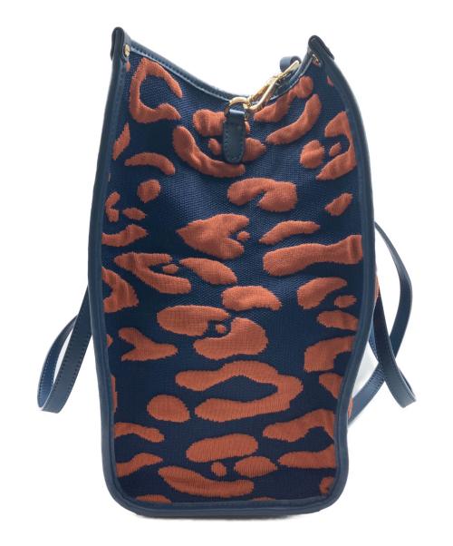 MY BEST BAG（マイベストバック）MY BEST BAG (マイベストバック) パターントートバッグ ネイビーの古着・服飾アイテム